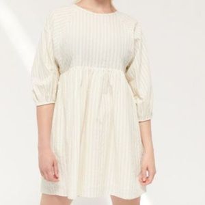 Urban Outfitters - Dobby Puff Sleeve Babydoll Dress